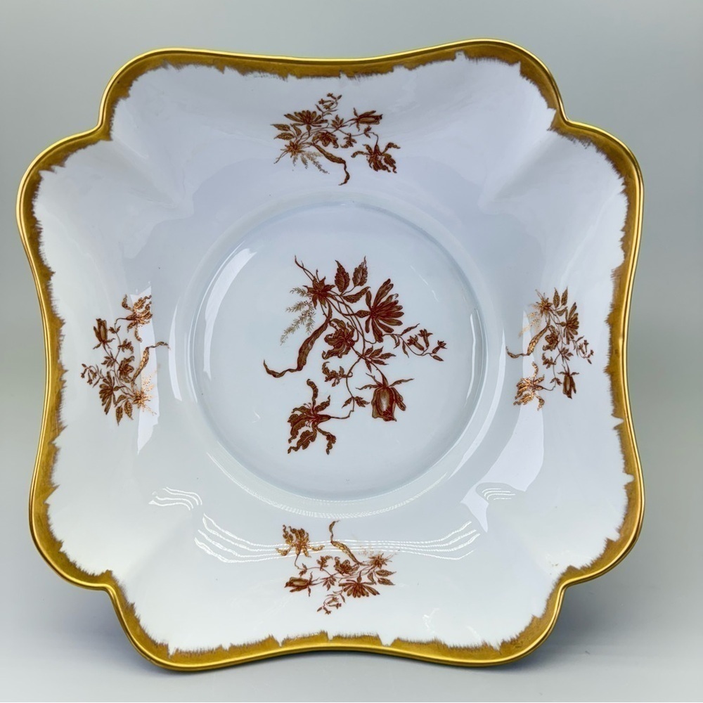 Handpainted French Porcelain Compote - Picture 7 of 10